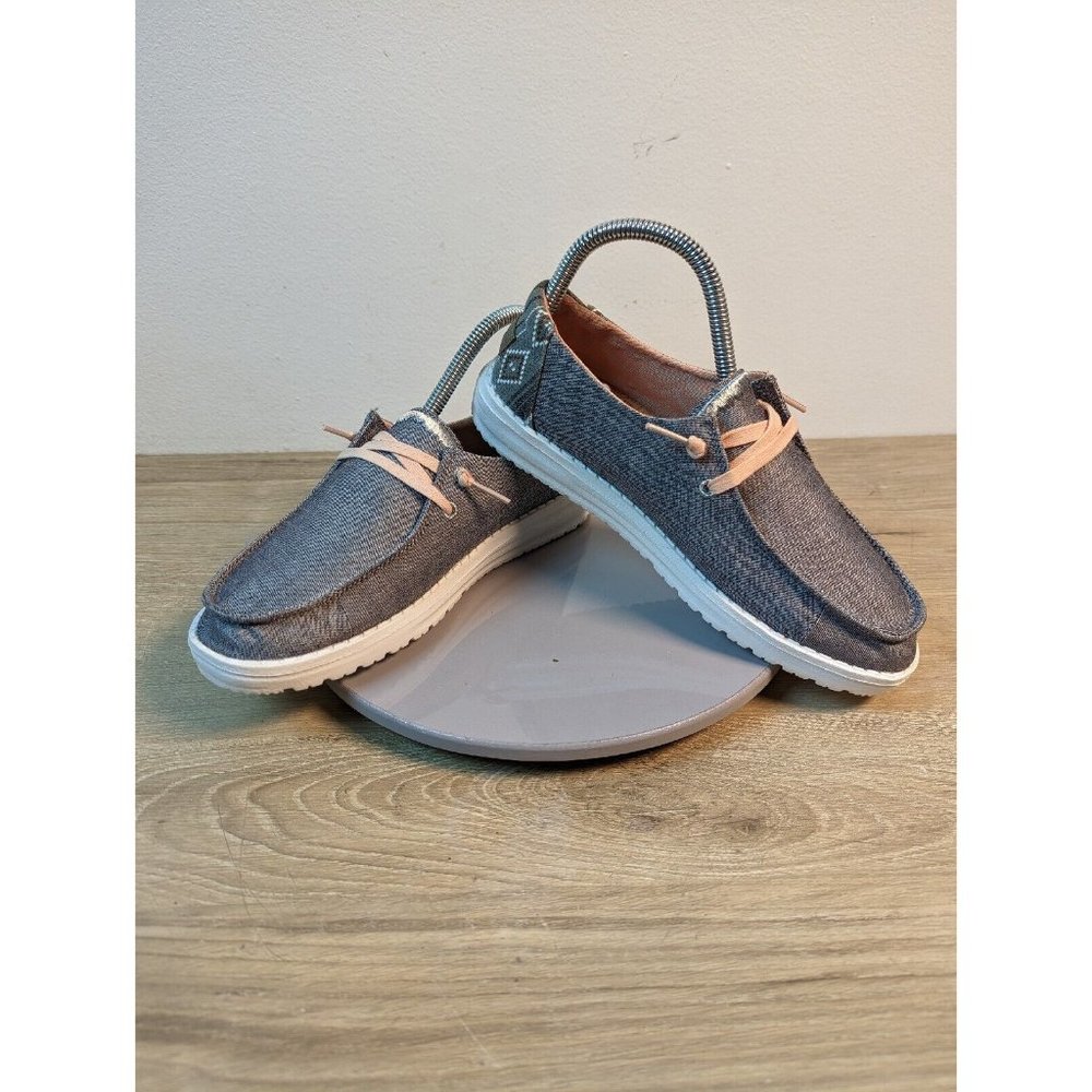 Women's Hey Dude Wendy Boho Grey Shoes style 121413238 sz 7